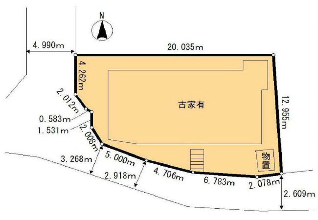 八幡町2丁目地形図
