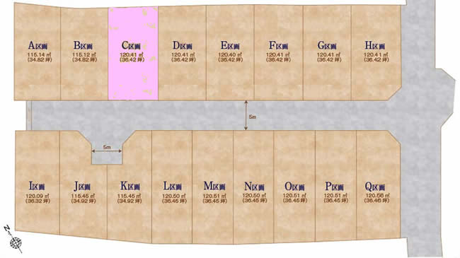 紅葉丘3丁目地形図