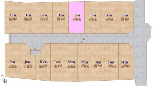 紅葉丘3丁目地形図