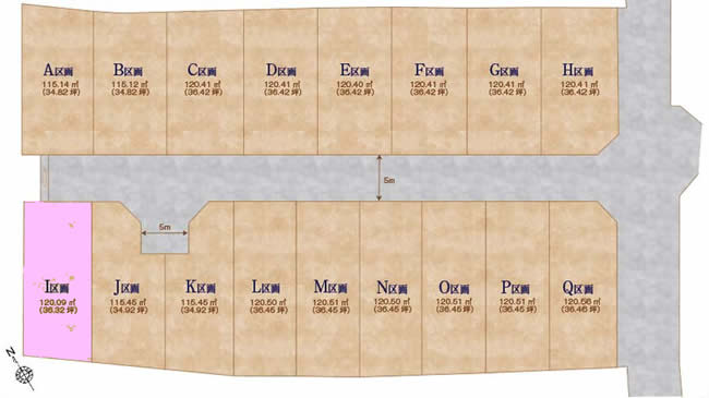 紅葉丘3丁目地形図