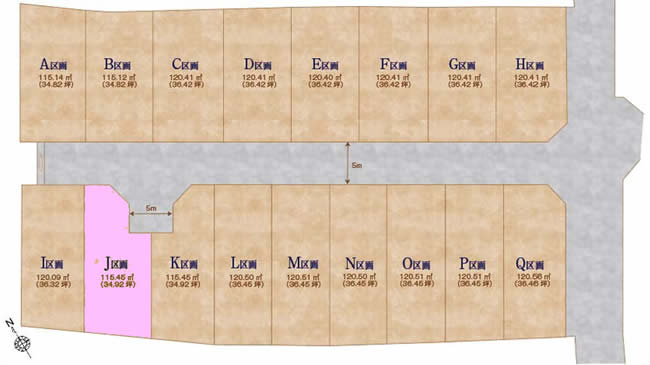 紅葉丘3丁目地形図