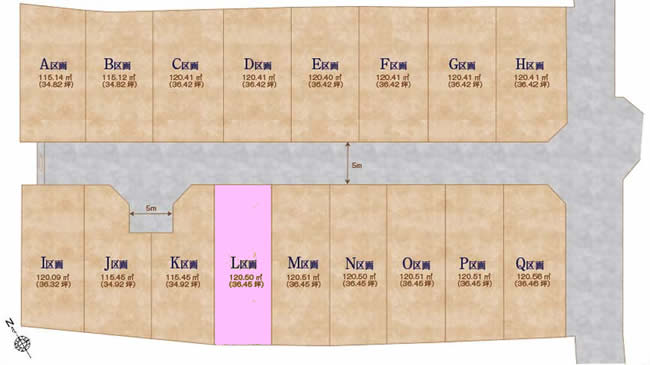 紅葉丘3丁目地形図
