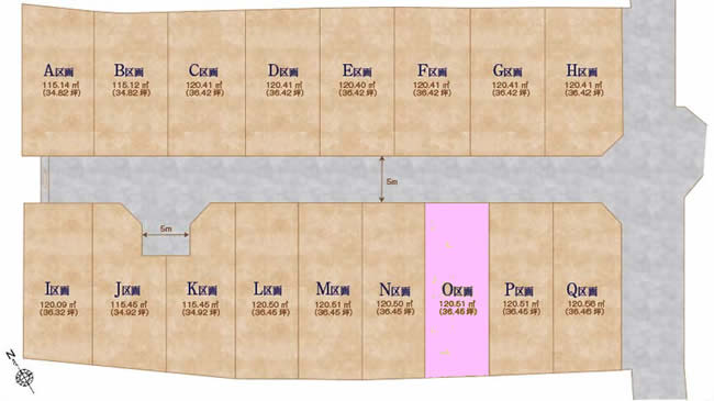 紅葉丘3丁目地形図