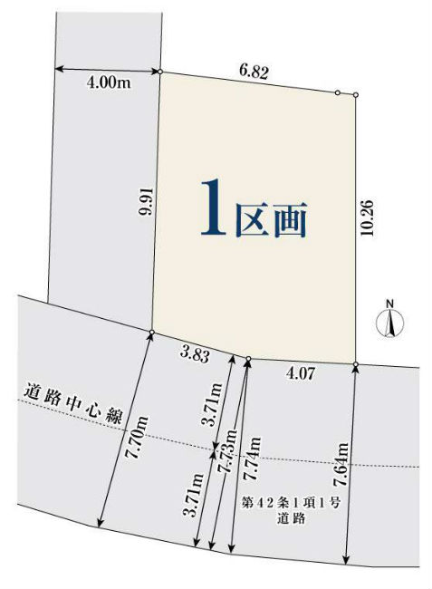 是政1丁目地形図