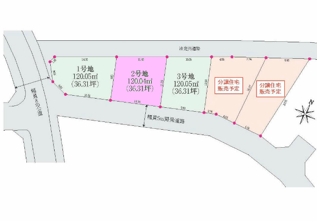 押立町2丁目地形図
