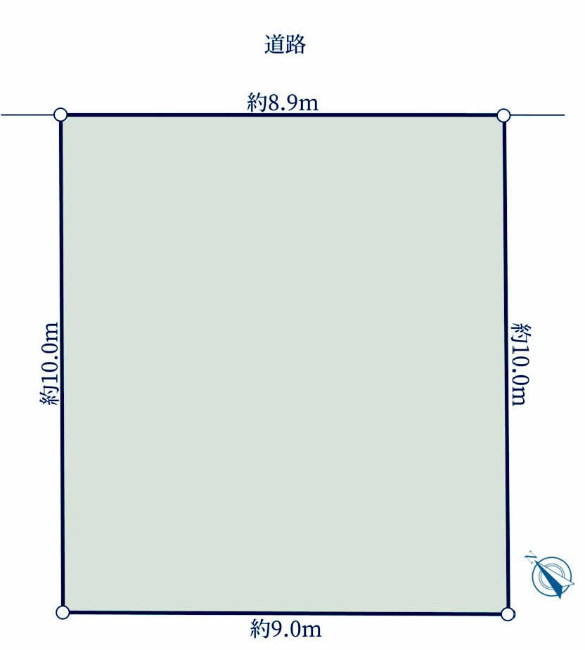 四谷1丁目地形図