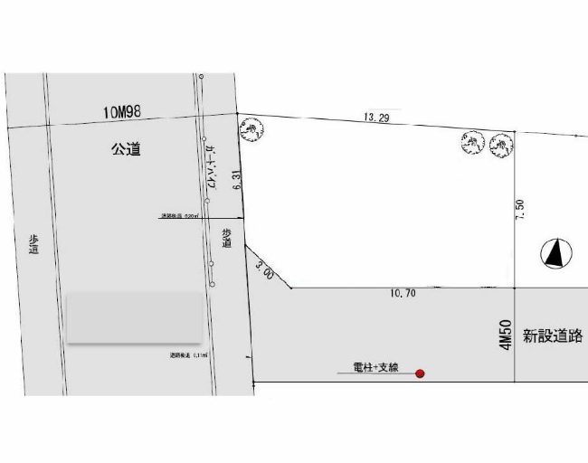 栄町3丁目地形図