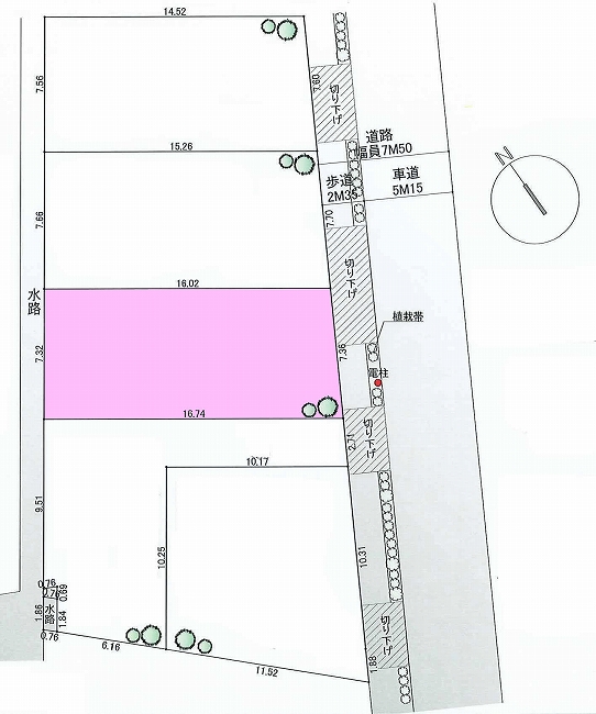 住吉町4丁目地形図
