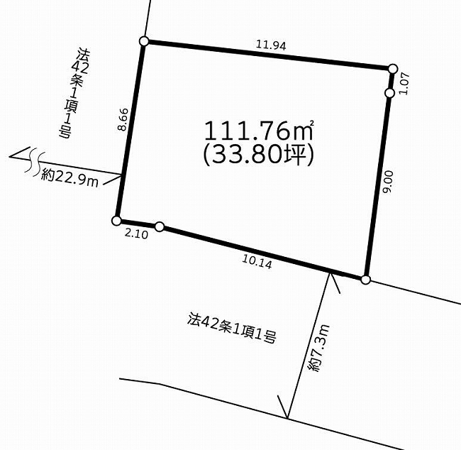 是政1丁目地形図