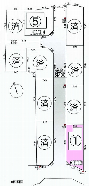 白糸台2丁目地形図