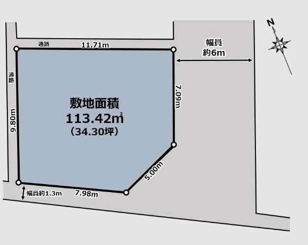 白糸台2丁目地形図