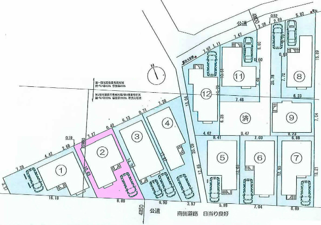府中市四谷2丁目g-22318地形図