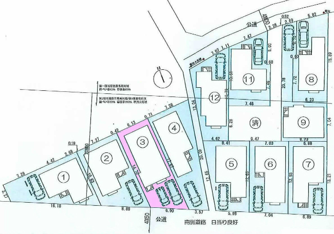 府中市四谷2丁目g-22319地形図