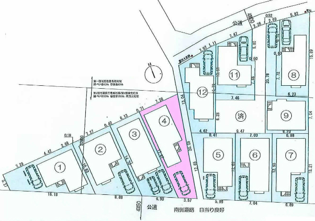 府中市四谷2丁目g-22320地形図