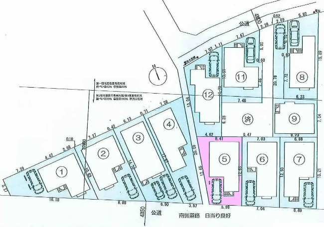 府中市四谷2丁目g-22321地形図