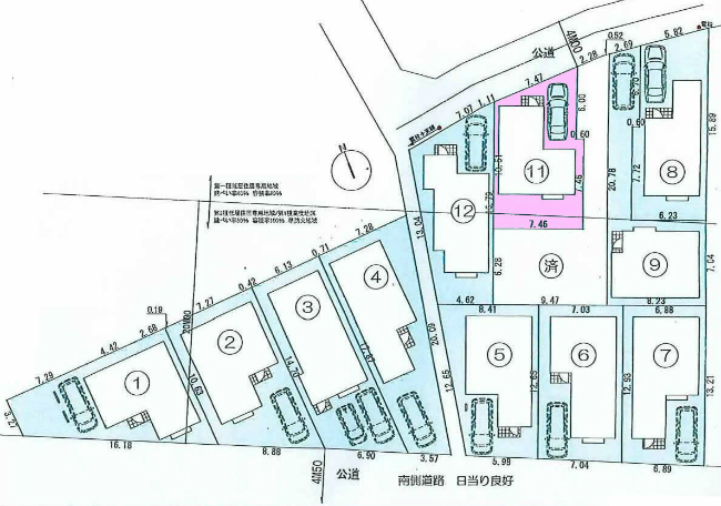 府中市四谷2丁目g-22326地形図