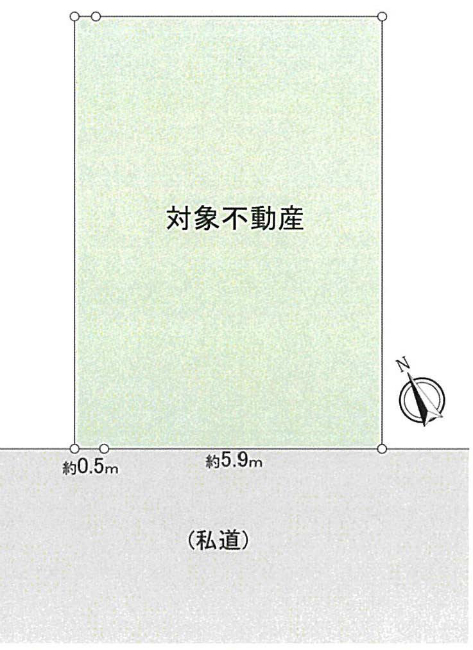 府中市天神町1丁目g-22432地形図