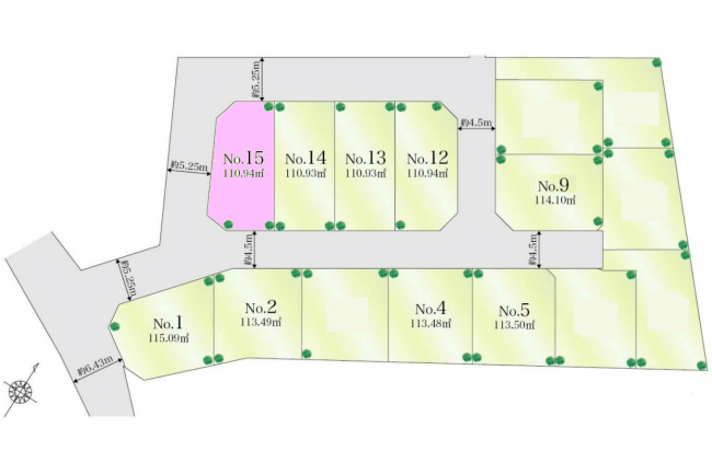 府中市住吉町3丁目g-22484地形図