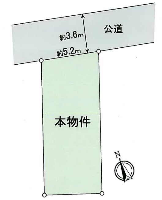 武蔵野台の土地。府中市小柳町4丁目g-22834の地形図です。