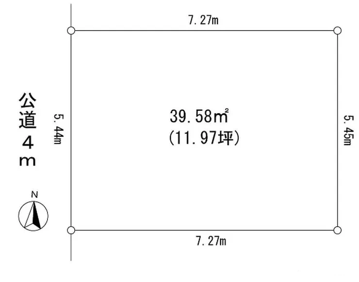 府中市緑町3丁目 売地（東府中駅・G-22998）の地形図