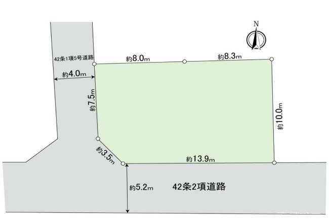 府中市朝日町1丁目 売地（武蔵野台駅・G-23025）の地形図