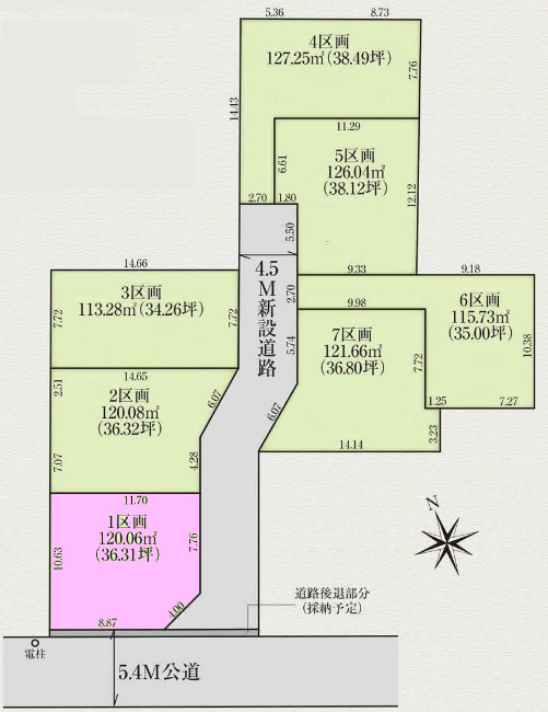 多磨の土地。府中市多磨町2丁目g-23058の地形図です。