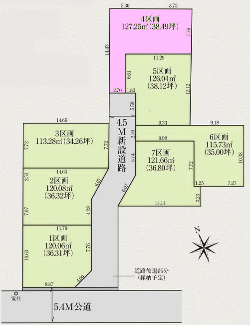多磨の土地。府中市多磨町2丁目g-23062の地形図です。