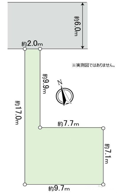 府中市府中町3丁目 売地（G-23140）の地形図