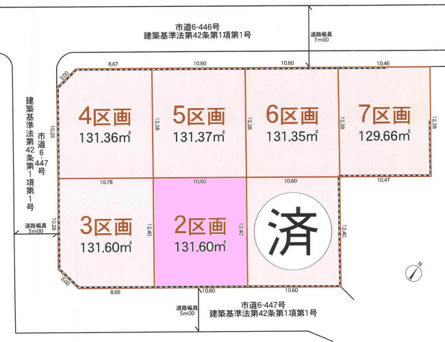 西府の土地。府中市日新町4丁目g-23146の地形図です。