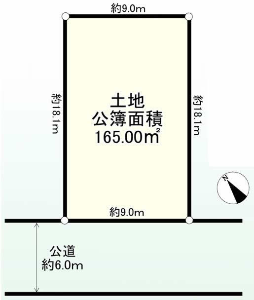 府中の土地。府中市緑町2丁目g-23161の地形図です。