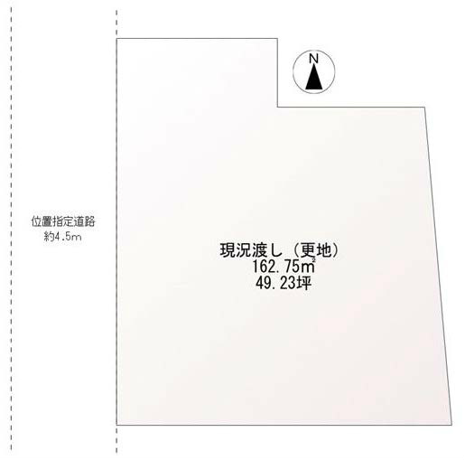是政の土地。府中市是政5丁目g-23168の地形図です。