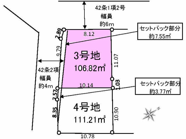 分倍河原の土地。府中市分梅町3丁目g-23193の地形図です。