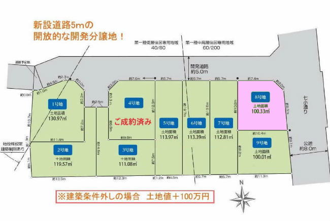 西府の土地。府中市西府町3丁目g-23228の地形図です。