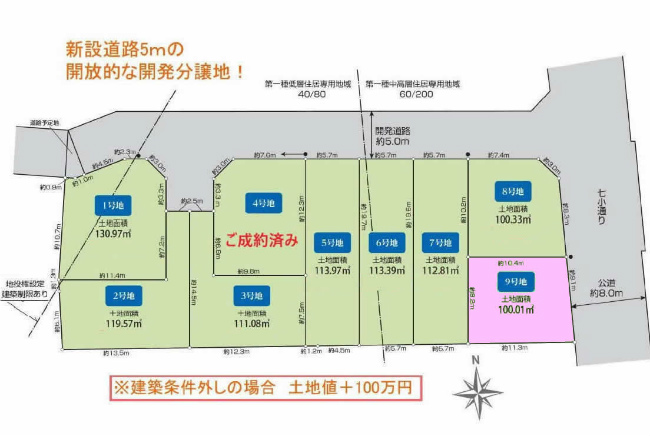 西府の土地。府中市西府町3丁目g-23229の地形図です。