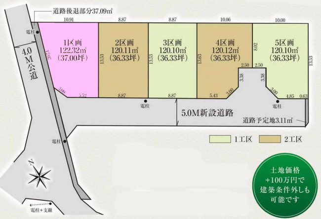 分倍河原の土地。府中市分梅町3丁目g-23305の地形図です。