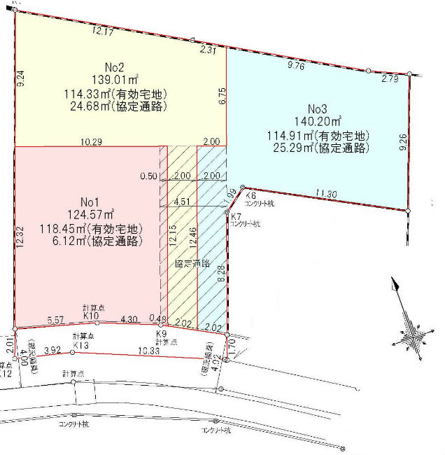 中河原の土地。府中市分梅町5丁目g-23307の地形図です。