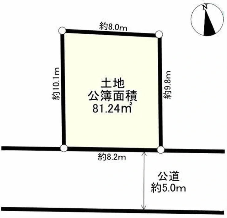 府中市本宿町4丁目 売地（分倍河原駅・G-23313）の地形図