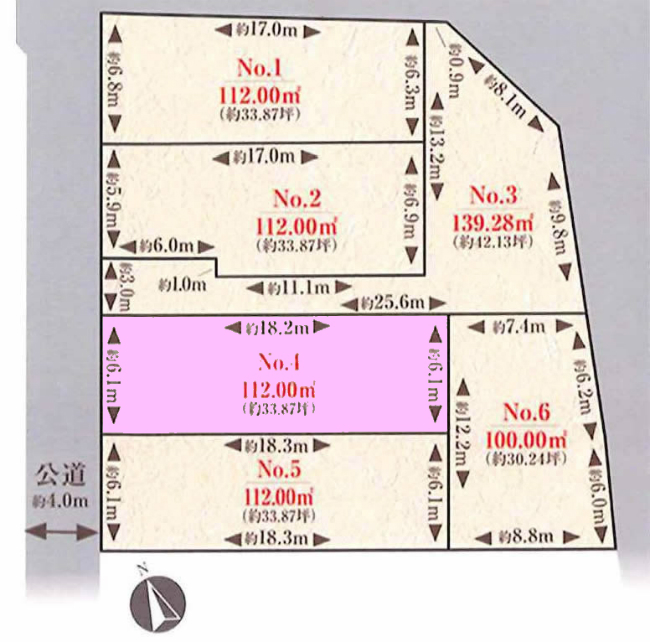府中市白糸台3丁目の土地。g-23372の地形図です。