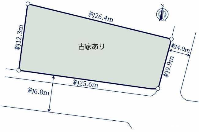 府中市幸町1丁目 売地（府中駅・G-23401）の地形図