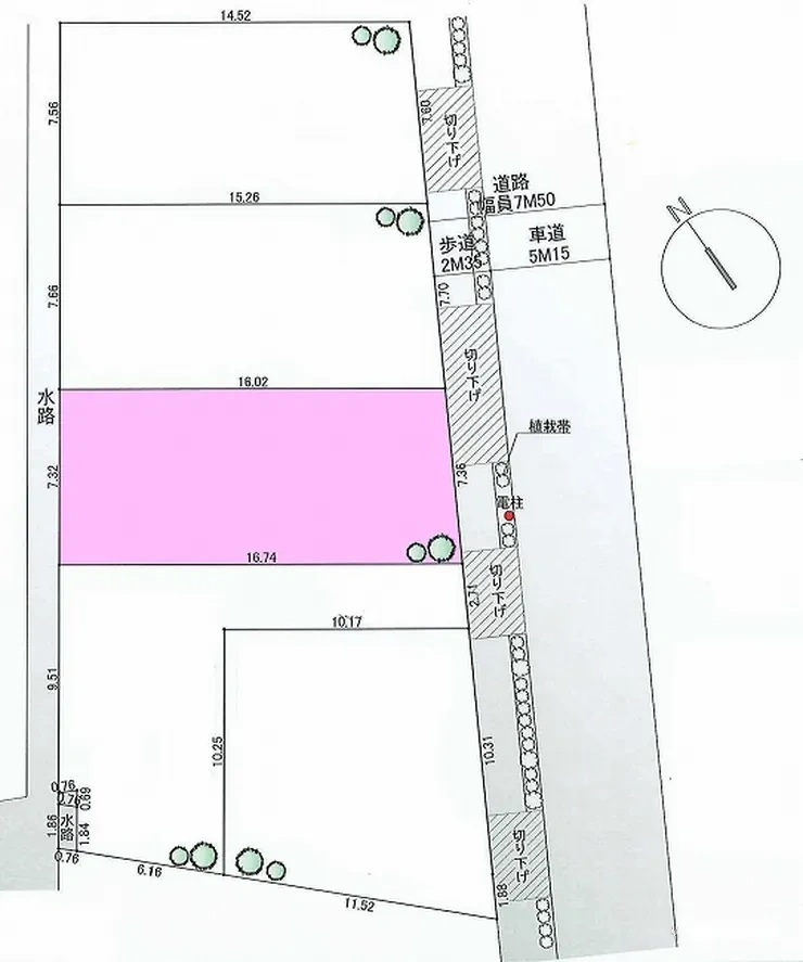 府中市住吉町4丁目 売地（中河原駅・G-23410）の地形図