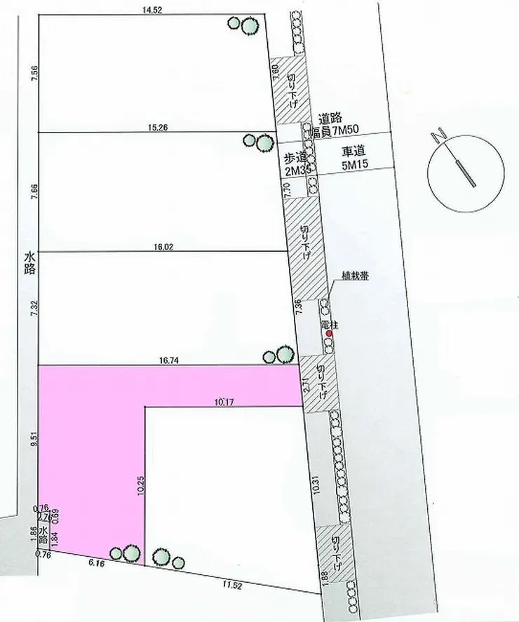府中市住吉町4丁目 売地（中河原駅・G-23411）の地形図