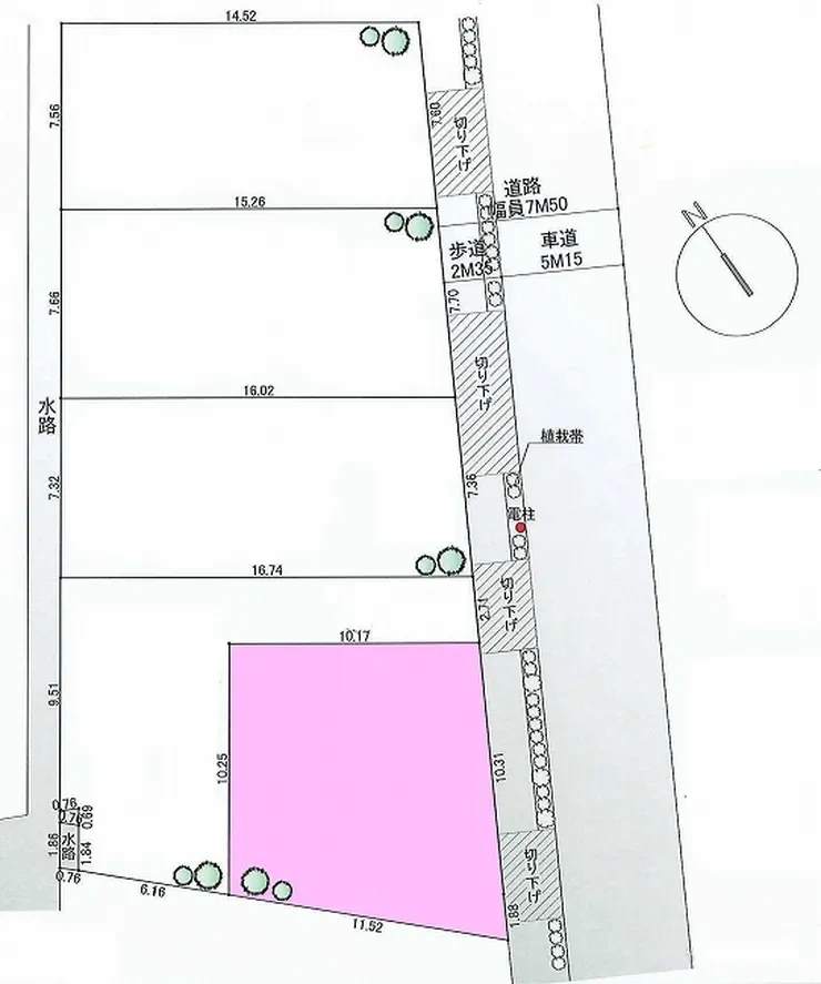 府中市住吉町4丁目 売地（中河原駅・G-23412）の地形図