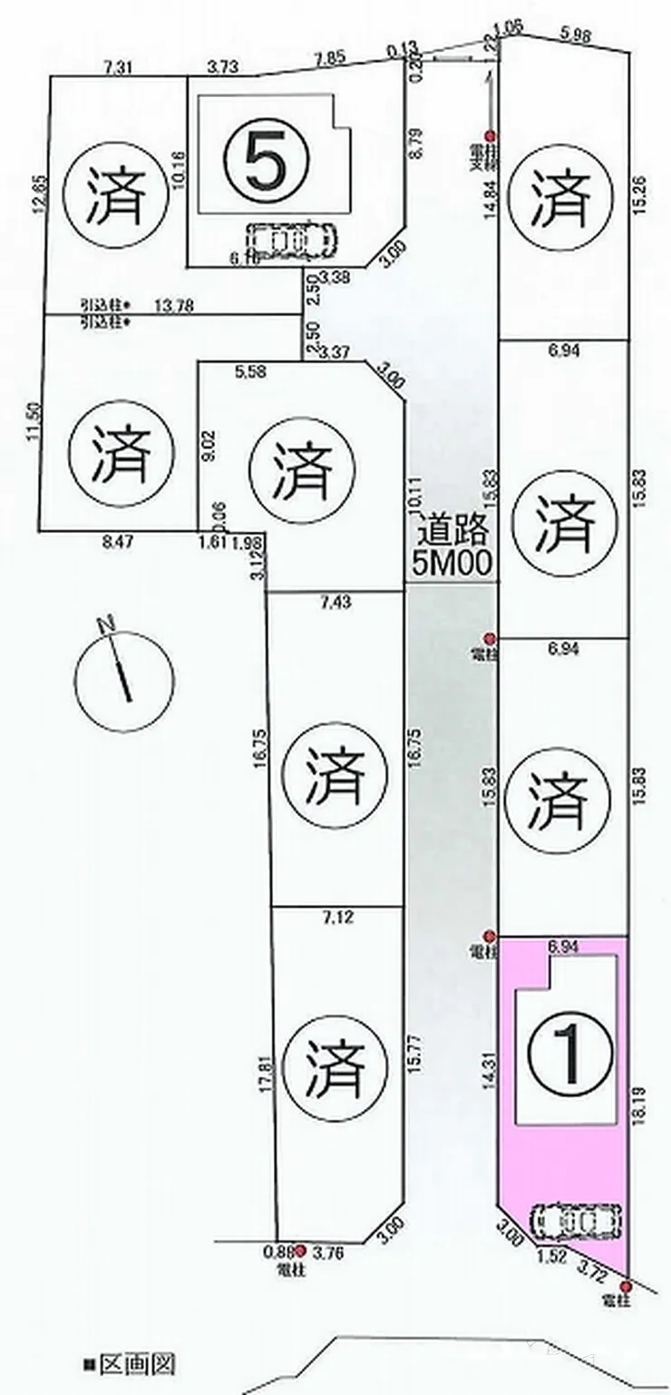 府中市白糸台2丁目 売地（武蔵野台駅・G-23424）の地形図