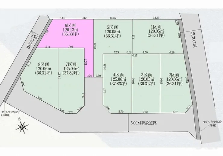 府中市四谷3丁目 売地（中河原駅・G-23433）の地形図
