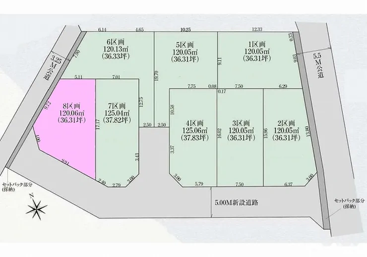 府中市四谷3丁目 売地（中河原駅・G-23435）の地形図