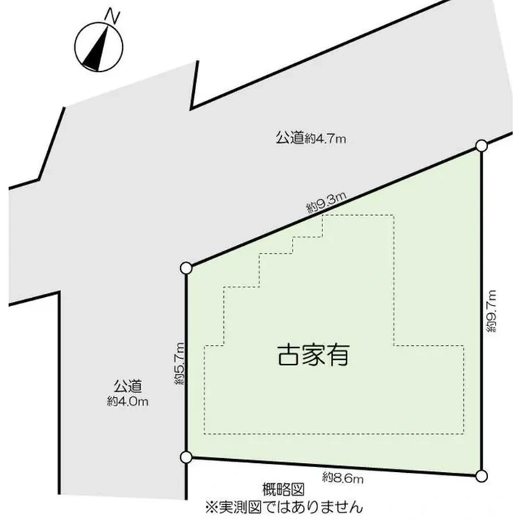 府中市是政3丁目 売地（是政駅・G-23454）の地形図