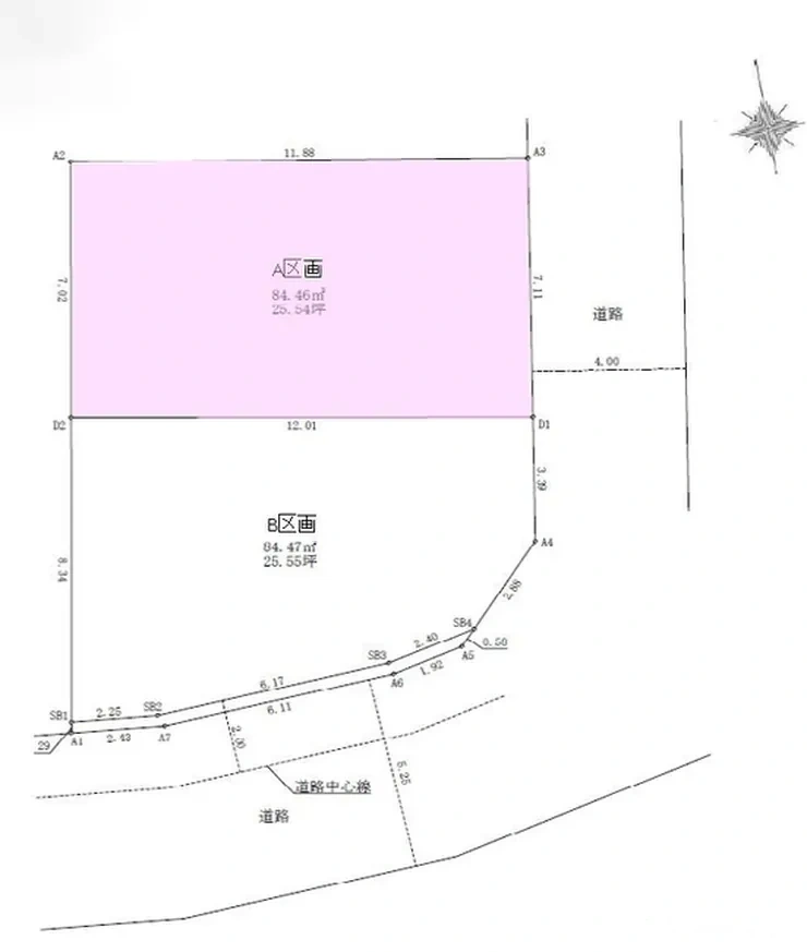 府中市美好町3丁目 売地（分倍河原駅・G-23457）の地形図