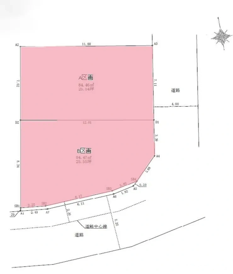府中市美好町3丁目 売地（分倍河原駅・G-23459）の地形図