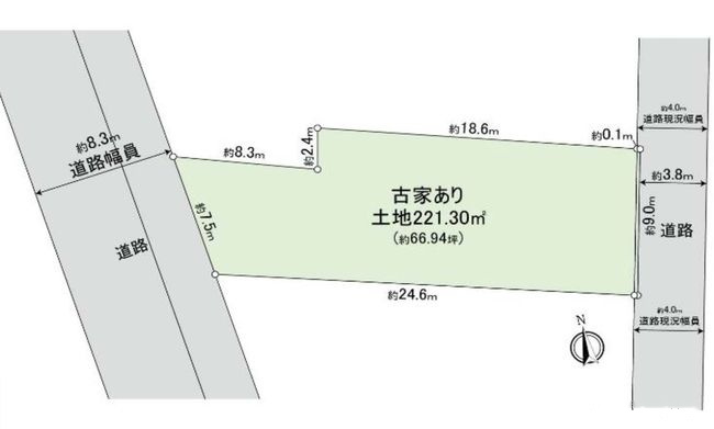 府中市浅間町4丁目 売地（東府中駅・G-23473）の地形図