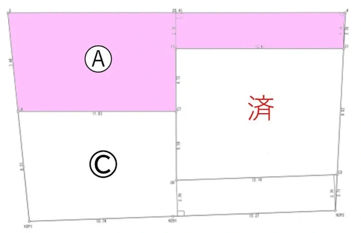 府中市四谷3丁目 売地（中河原駅・G-23481）の地形図